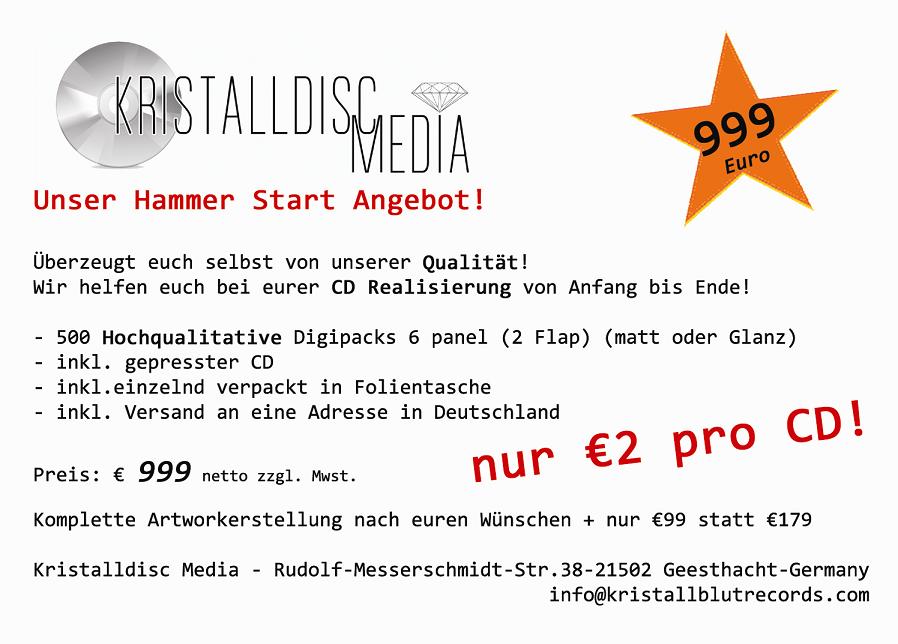 Kristalldisc Media - NEU! Wir pressen CDs fr euch!