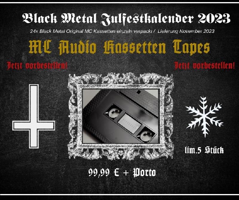 Black Metal Tape Julfestkalender  